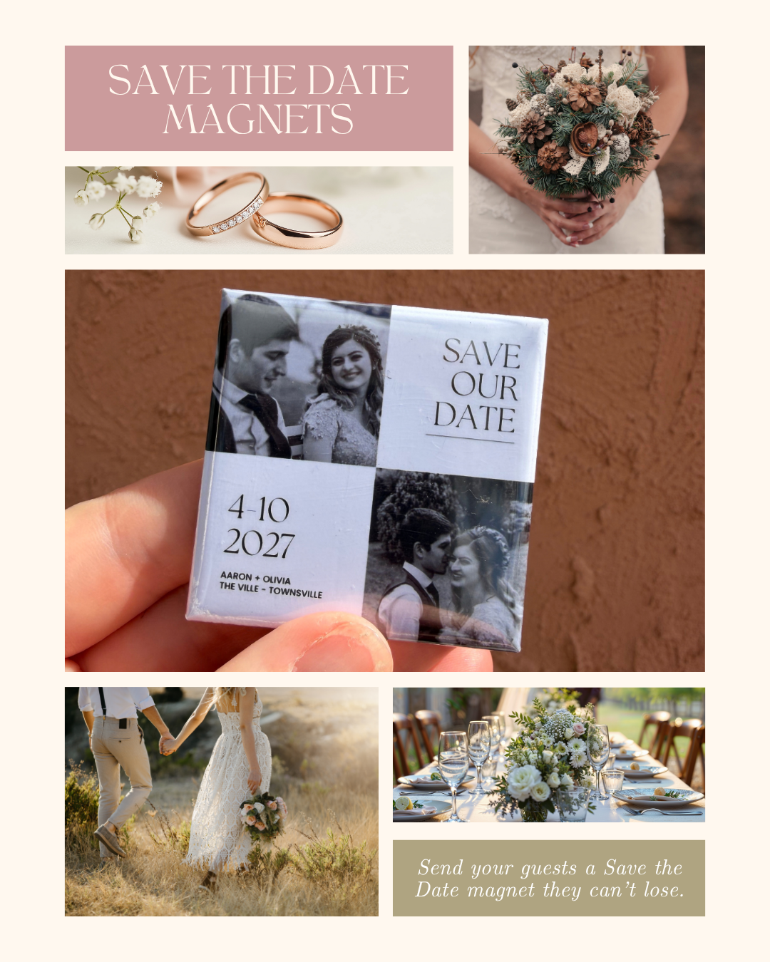 Save the Date Custom Magnets