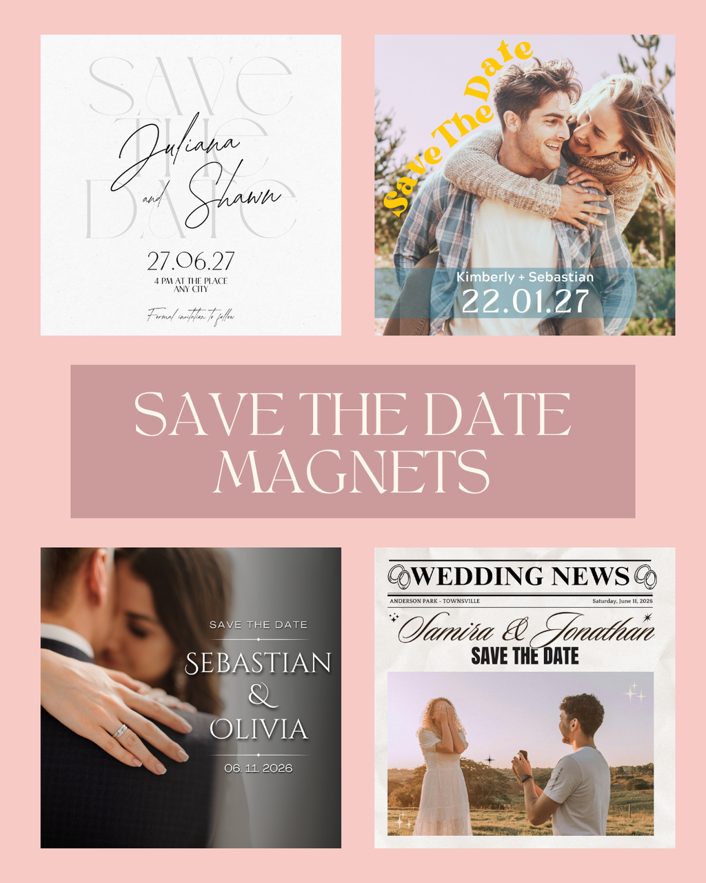Save the Date Custom Magnets