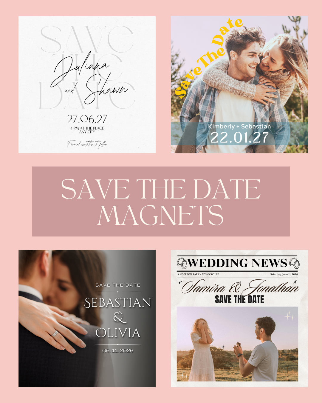 Save the Date Custom Magnets